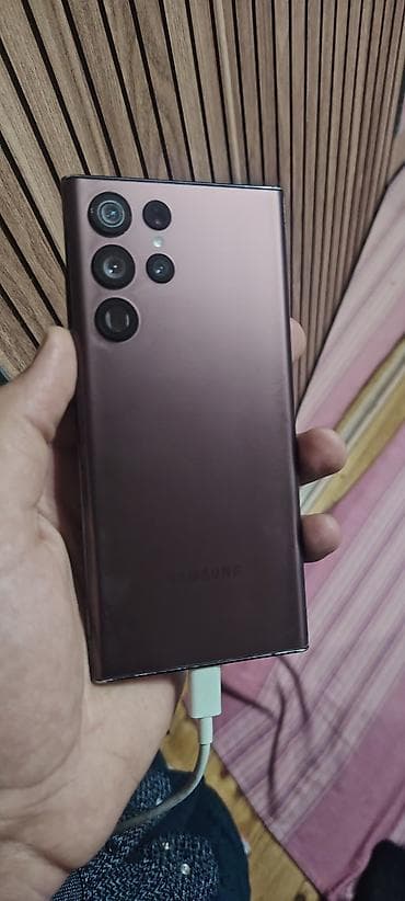 resmi note 11: Samsung Galaxy S22 Ultra, 256 GB, rəng - Bənövşəyi, Barmaq izi — 2