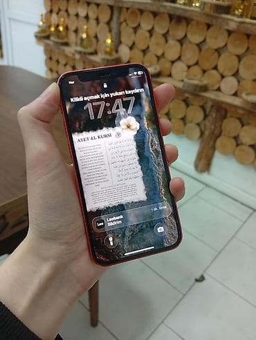 iphone x batarya: IPhone 12 mini, 128 GB, Qırmızı, Face ID — 4