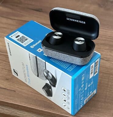 nauşnik: Yeni Simsiz (Bluetooth) Qulaqcıqlar, Sennheiser, rəng - Qara — 2