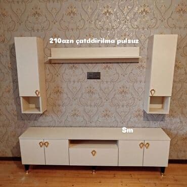 Yeni, Düz TV altlığı, Polkalı, Laminat