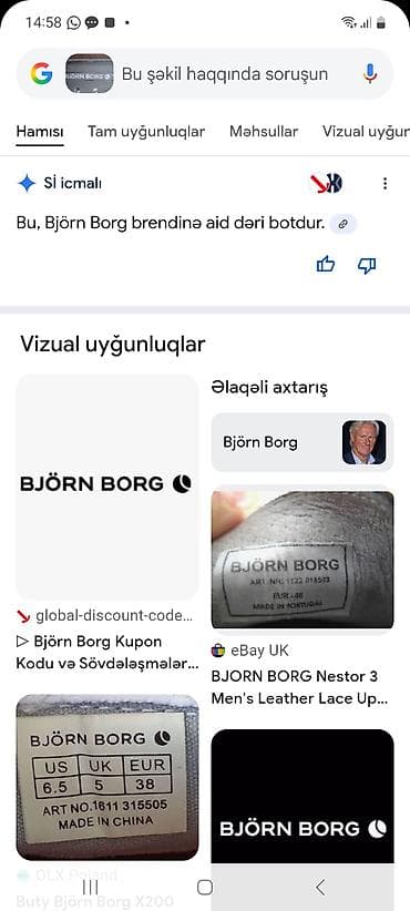 batinka: Ölçü: 39, rəng - Qəhvəyi, İşlənmiş — 6