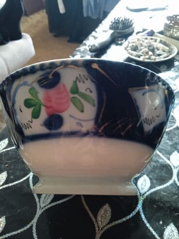 Çaydanlar və qəhvədanlar: Kasalar, 2 ədədli dəst, rəng - Göy, Farfor, Rusiya — 3