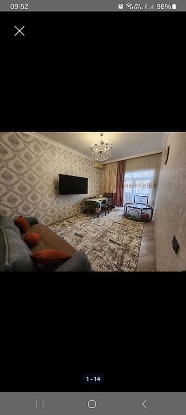 bakida kirayə ev: Bakıxanov qəs., 2 otaqlı, Yeni tikili, m. Neftçilər, 70 kv. m — 2
