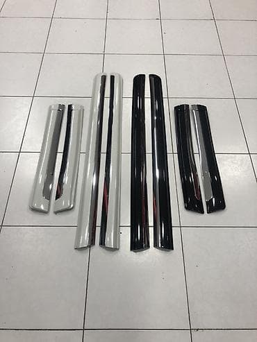 Транспорт: Toyota Prado J150 “2010-2022” qapı kantları.Ağ mirvari və qara — 1