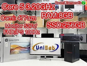 core i5: Masaüstü kompüter Şəhər: Bakı Çatdırılma?: Bəli UniSet Electronic🏪 — 1