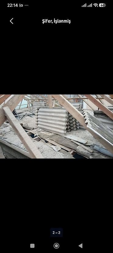 metal satisi: Islenmis sifer.Satilir.yaxsi veziyyetdedi. 3 m .yerinnen goturulme — 1
