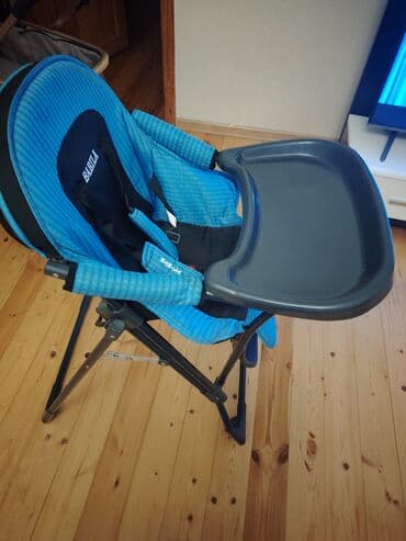 детское сиденье для автомобиля: Uşaq yemək stulu – Babilla - Rəng: mavi-qara oturacaq, tünd boz iri — 2