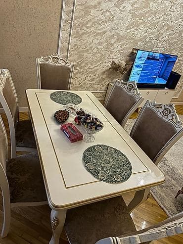 Masa dəsti səliqəli vəziyyətdədir stol açılandı satılır 450 AZN ünvan