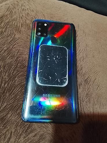 telefon və planşet ucun uzluklər: Samsung Galaxy A21S, rəng - Göy, Barmaq izi, İki sim kartlı — 2