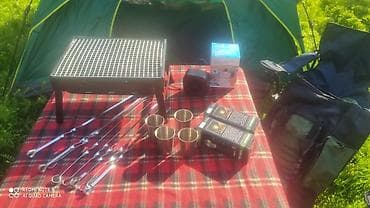 berber mebeleri: Kempinq dəsti – açıq hava üçün tam komplekt Dəst tərkibi: - 2 qapılı — 2