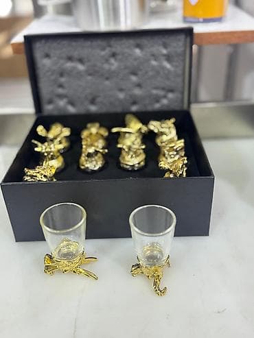 Ev və bağ: Rümkalar, rəng - Gümüşü, Şüşə, 6 ədədli dəst — 3