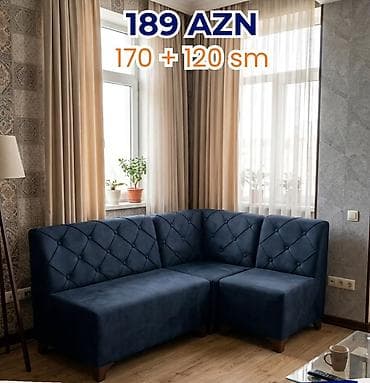 kreslo 170: Künc oturacaq dəsti – 189 AZN Ölçülər: 170 sm + 120 sm (künc — 1