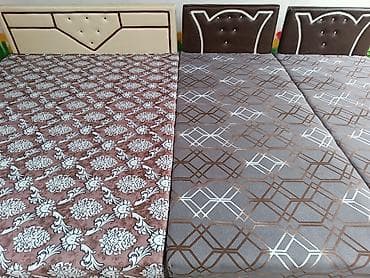 Кровати: Двуспальная кровать, С матрасом, Без выдвижных ящиков — 3