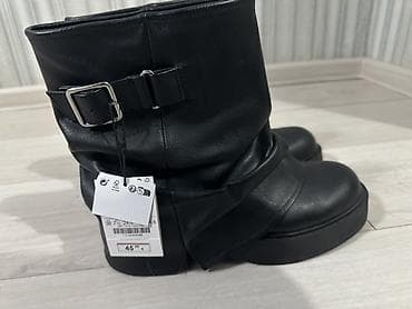 qadın çəkmələri: Uzunboğaz, Bershka, Ölçü: 38, rəng - Qara, Yeni — 2