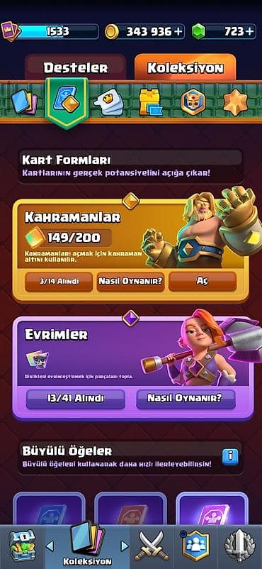 Clash Royal hesabı. Əla hesabdır 10144 kupalıdır. Bütün savaşçılar — 3