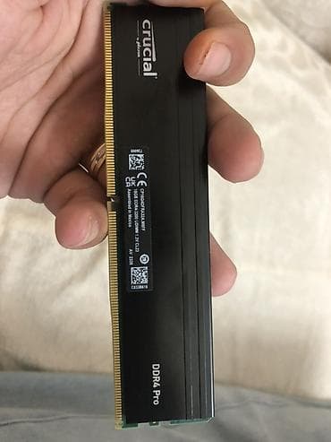 komputer plata: Operativ yaddaş (RAM) Crucial, 32 GB, 3200 Mhz, DDR4, PC üçün, İşlənmiş — 3