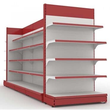 hazır vitrin: Müxtəlif ölçülü və rəngli ticarət rəfləri. Mağaza və ya topdansatış — 4