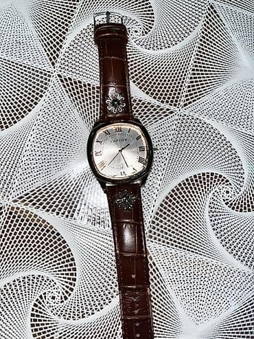 Смарт браслеты: Наручные часы, Cartier, цвет - Коричневый — 1