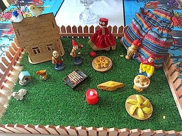 Другой декор и предметы интерьера: Novruz Temalı Miniatür Kompozisiya Seti - Taxta çəpərlə əhatələnmiş — 3