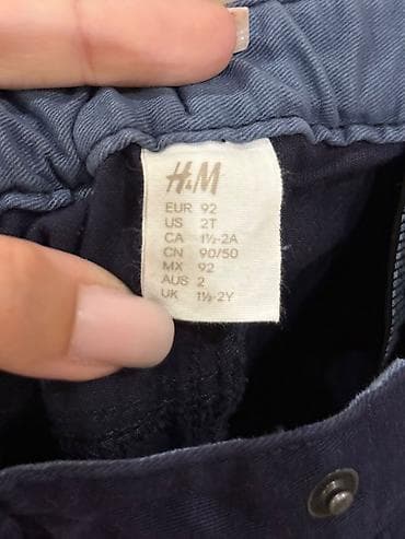 5 yaş: H&M uşaq şalvarı.YENI - Brend: H&M - Ölçü: EUR 92 / US 2T — 2