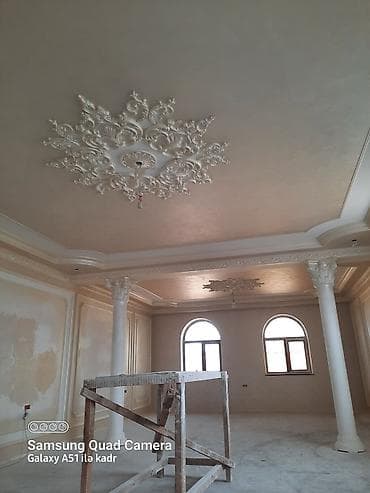 Təmir işləri: Gips və dekorativ suvaq işləri – tavan, divar və klassik dekorlar — 3