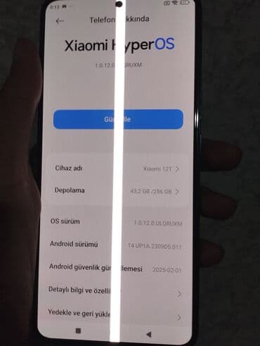 mi 12 t: Xiaomi 12T, 256 GB, rəng - Göy, 
 Qırıq — 3