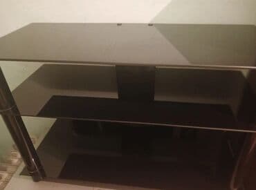 plasmas qutu: Düz TV altlığı, Polkalı, Şüşəli — 2