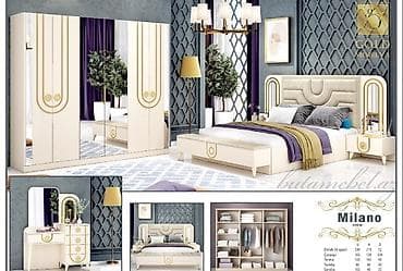 ağ süd: İkinəfərlik çarpayı, Dolab, Termo, 2 tumba, Azərbaycan, Yeni — 10