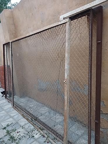 Metalkarkaslı tor qəfəs/qapı paneli - Material: möhkəm metal karkas