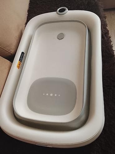 boş çanta: Uşaq üçün qatlanan vanna + yumşaq hamam yastığı Məhsulun — 5
