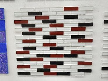 paneli: Şüşə mozaika kafel paneli - Material: parlaq şüşə mozaika - Dizayn — 1