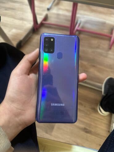 iphone 8 plus ikinci el qiymeti: Samsung Galaxy A21S, rəng - Bənövşəyi, Barmaq izi — 3