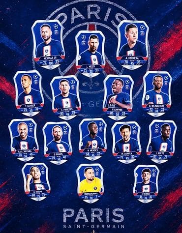 pokemon kartları: PSG futbol kartları kolleksiyası — 1