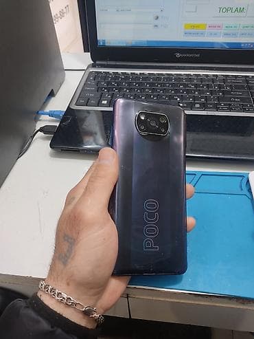 telefon kabrosu: Poco X3 NFC, 128 GB, rəng - Boz, Sensor — 3