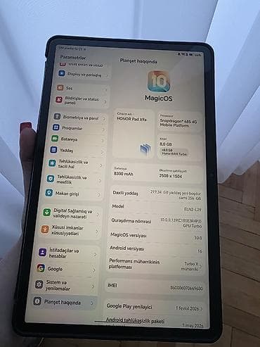 samsung tab s8 plus: Honor Pad X9a Kontakt Homeden 6 aydır alınıb. Zəmanəti var. Demək — 1