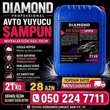 Diamond Yuyucu sampun – moykalar ucun ideal secim - Güclü köpük