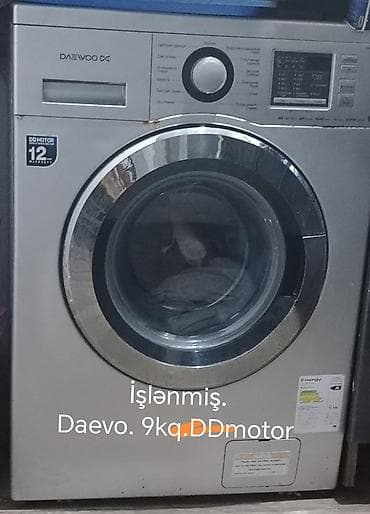 Paltaryuyan maşın Daewoo, 9 kq, İşlənmiş, Avtomat, Qurutma var, Kredit yoxdur, Ödənişli çatdırılma, Ünvandan götürmə
