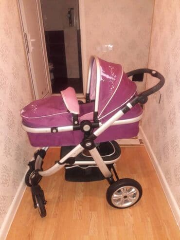 Çıxarıla bilən beşikli araba, İşlənmiş, Cins: Qız, Yaş: 6-12 ay, Ünvandan götürmə