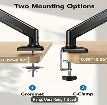 Кронштейны: NB F 160 model Təmiz Original Qoşa Monitor asmaq üçün 17leddən 27 — 2