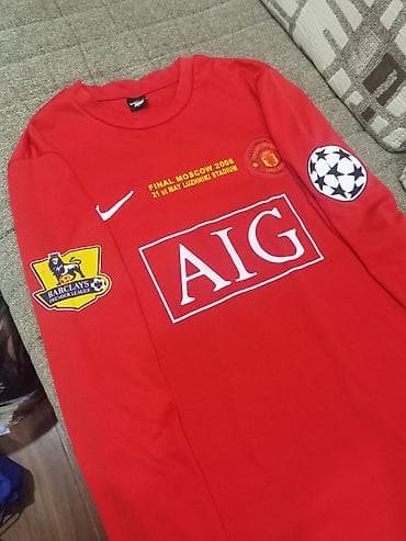 Kişi geyimləri: Futbolka, Nike, L, rəng - Qırmızı — 5