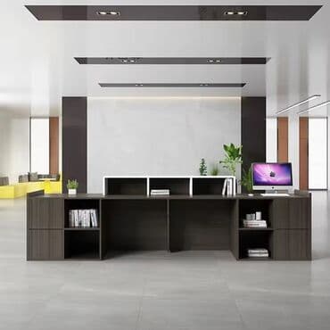 стол для ресепшн: Müasir resepsiyon/qarşılama masası - Dizayn: Minimalist və futuristik — 4