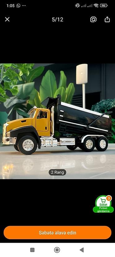 maşın satışı: Məhsul: MAX METAL Collection yükdaşıyan dump truck oyuncağı - — 2