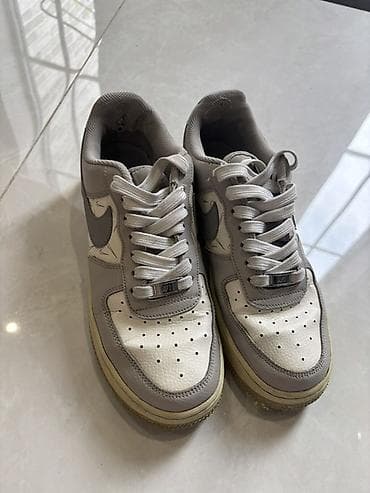 Nike air force original Krossovka – ağ və boz rəng kombinində — 3