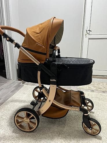 Коляски: Kidilo 2-in-1 uşaq arabası - Transformasiya olunan beşik və oturacaq — 1