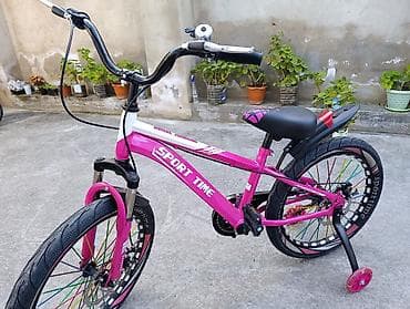 qiz velosiped satisi: Yeni İki təkərli Uşaq velosipedi 20", sürətlərin sayı: 1, Ünvandan götürmə — 4