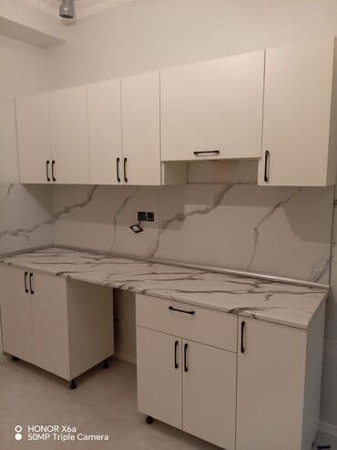 Sifarişlə mətbəx dəsti, Özü çəkən petlələr, Mat laminat, Pulsuz çatdırılma