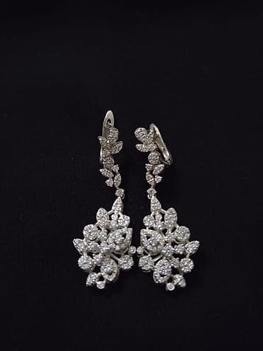 halqa sirqalar qizil: Zərgərlik dəsti – sırğa və üzük - Material: ağ metal əsas (gümüş — 2