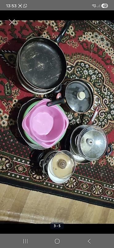 Baxcaninin qab qazanlari satilir. Hamsi birlikde 45 azn Unvan — 4
