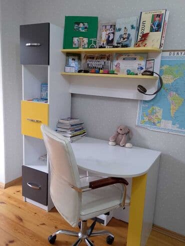 uşaq otağı aboyları: Oğlan və qız üçün, İşlənmiş, Siyirməli, Yazı masası, Stullar ilə — 1