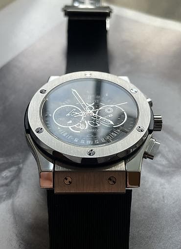 mf saat: İşlənmiş, Qol saatı, Hublot, rəng - Boz — 7